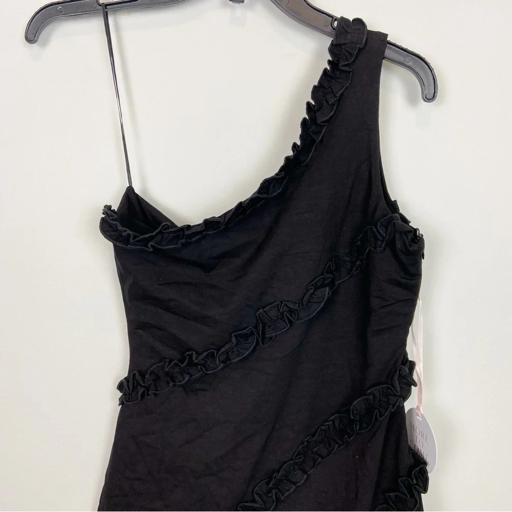 More To Come Camila One Shoulder Dress in Black Size S